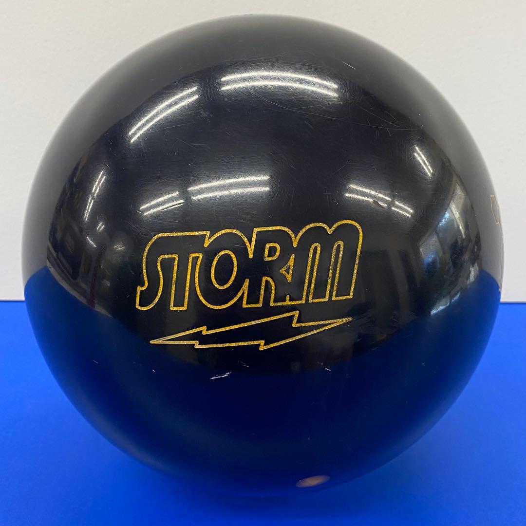プラグ済み Dark PhysiX 15P Storm ボウリング ボール 中古