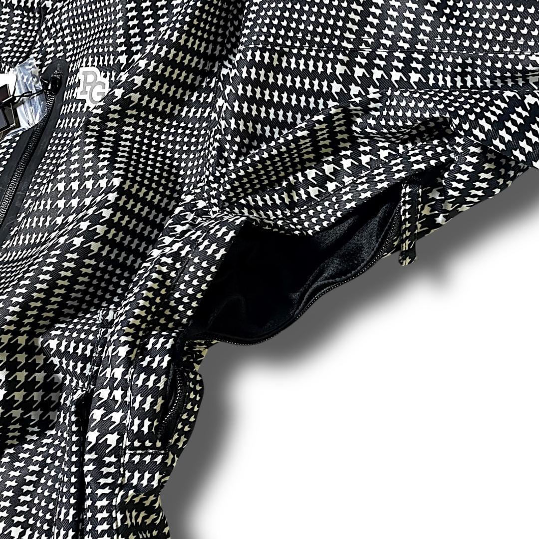 5 定価6.6万 パーリーゲイツ 千鳥格子柄 スノーウエア ジャケット スノボ