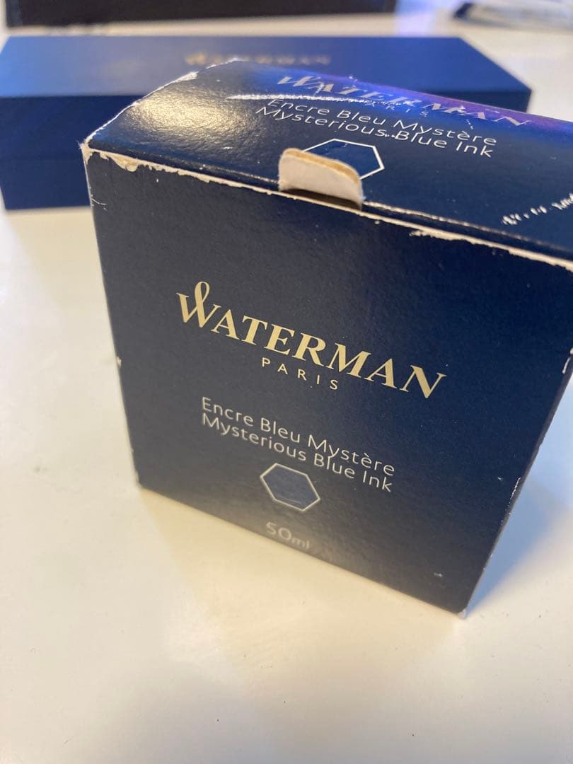 値下げします！WATERMAN 青 万年筆 インクカートリッジ付き