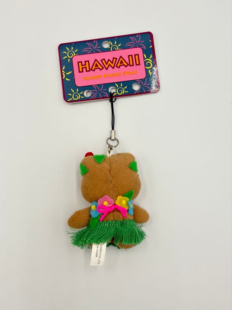 2004 サンリオ　ハワイ限定　日焼け　フラダンス　キティ　ストラップ