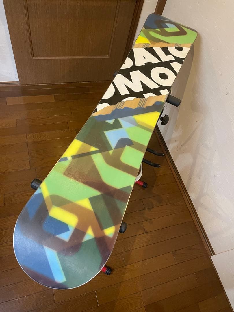 SALOMON スノーボード 155cm RIDE BIN(M) セット 美品