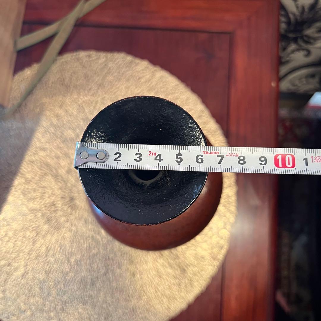 希少　二代目　村瀬治兵衛　花入　根来　日本美術 漆工芸　lacquerware