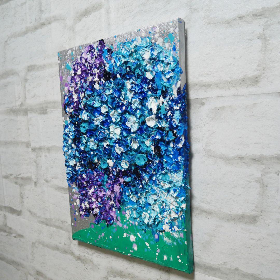 油絵 油彩 油彩画 絵 絵画 【梅雨の花】