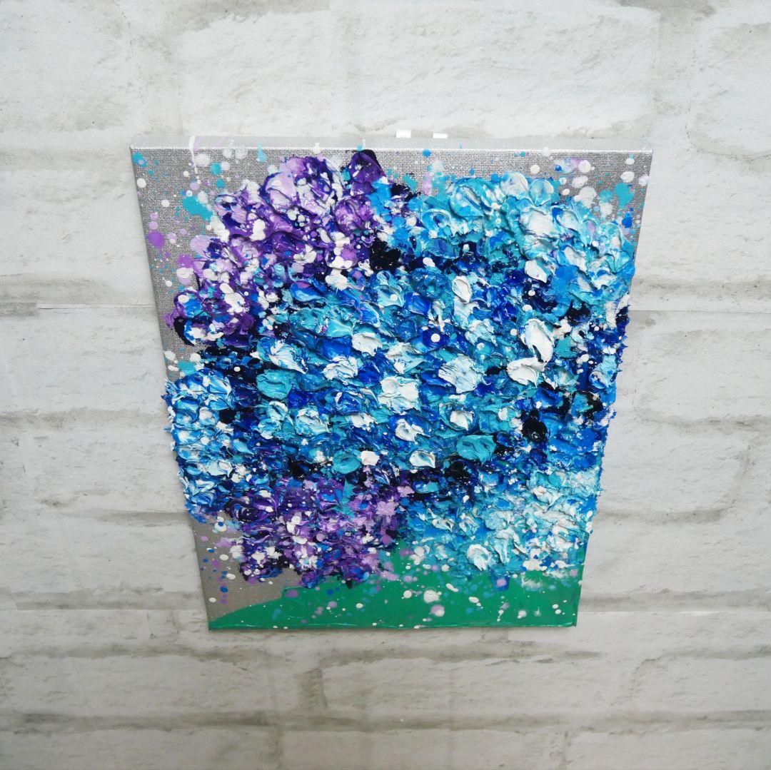 油絵 油彩 油彩画 絵 絵画 【梅雨の花】