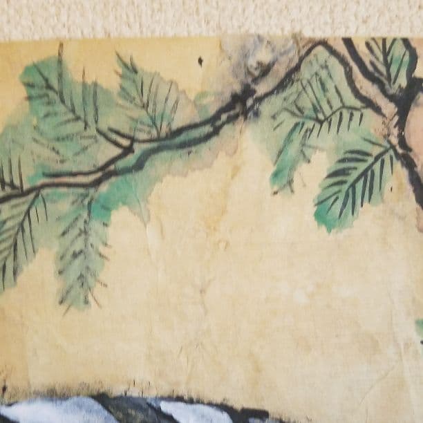 【値下げ】作者不詳　朝鮮民画　虎ノ圖　紙本　肉筆