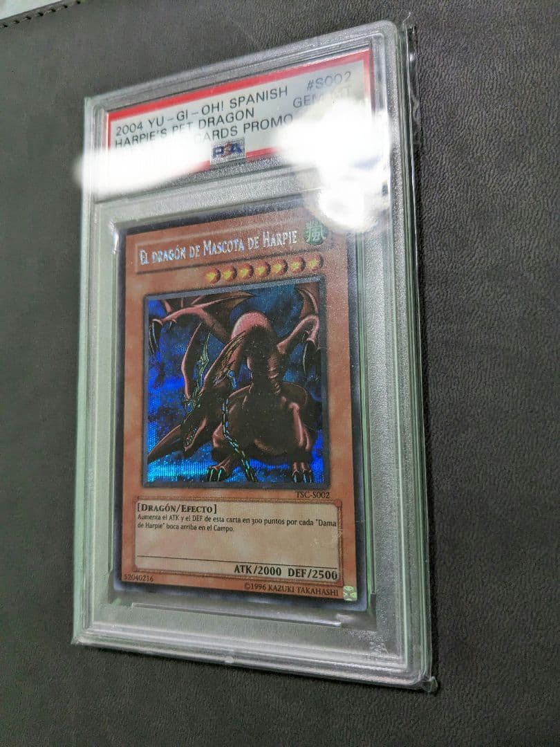遊戯王、スペイン版、TSC、ハーピィズペット竜、シークレットレア、PSA、シク