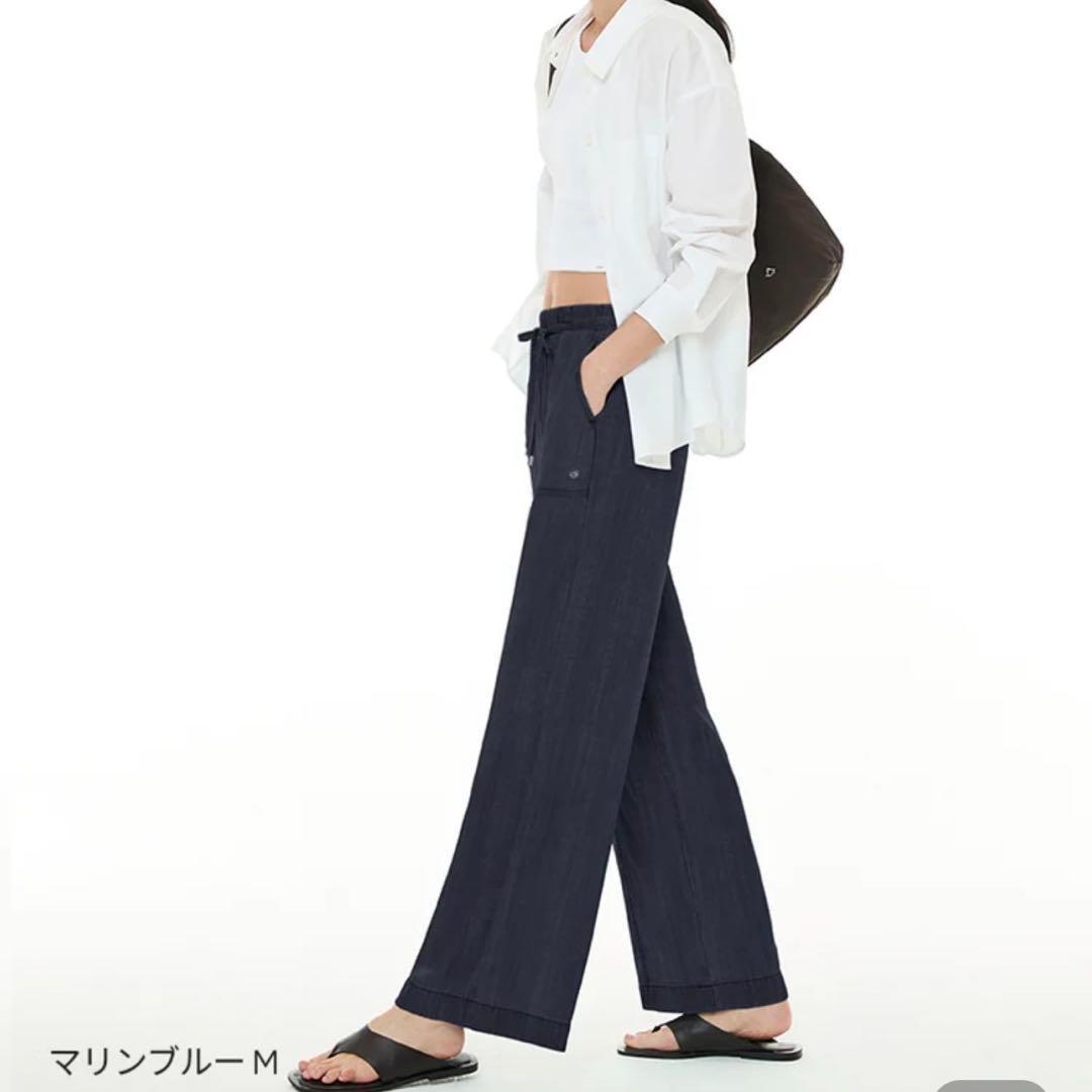 緊急セール　アンダール　デニム ワイドパンツ andar ロング　S