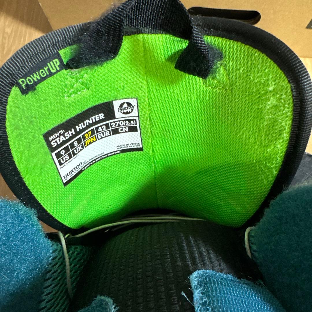 BURTON STASH HUNTER ブーツ ブラック/ブルー　27センチ