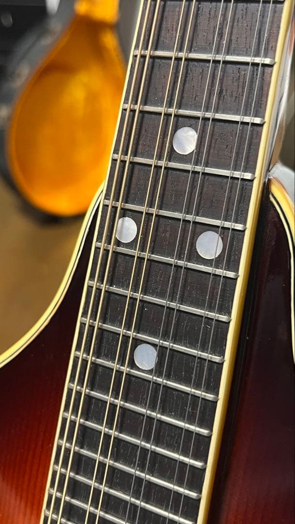 春日フラットマンドリン M-30 クリップピックアップ、ハードケース付き！