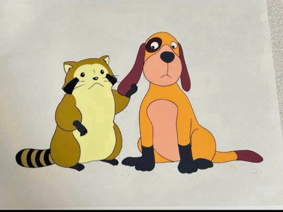 あらいぐまラスカル & ペリーヌ物語バロン復刻版セル画　日本アニメーション