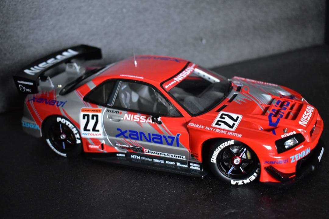 1/18 オートアート JGTC ザナヴィ ニスモ R34 GT-R ミニカー