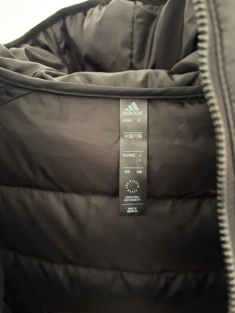 adidas ベンチコート ライトダウン フード付きジャケット アディダス M