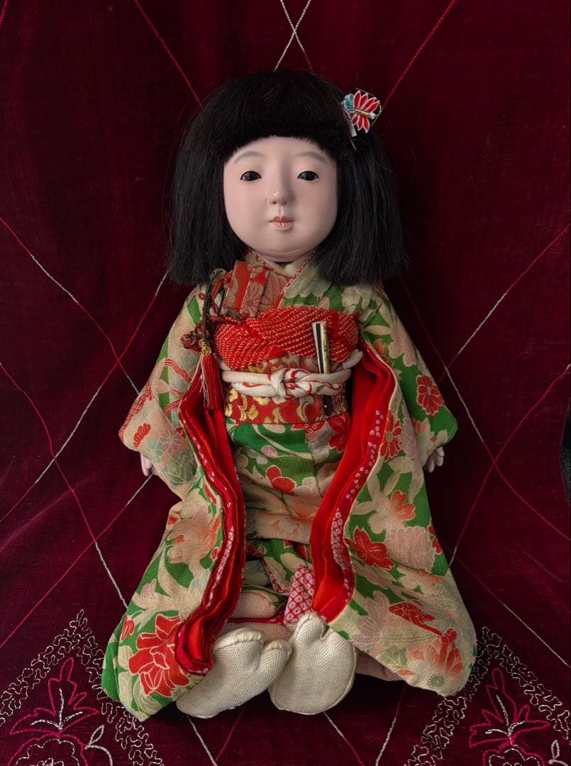 市松人形 國光ペア 日本人形 ビスクドール 和人形 アンティークドール