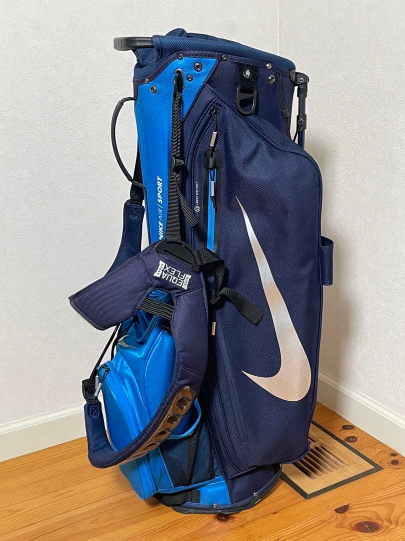 中古　Nike スタンド付きキャディバッグ 青/紺