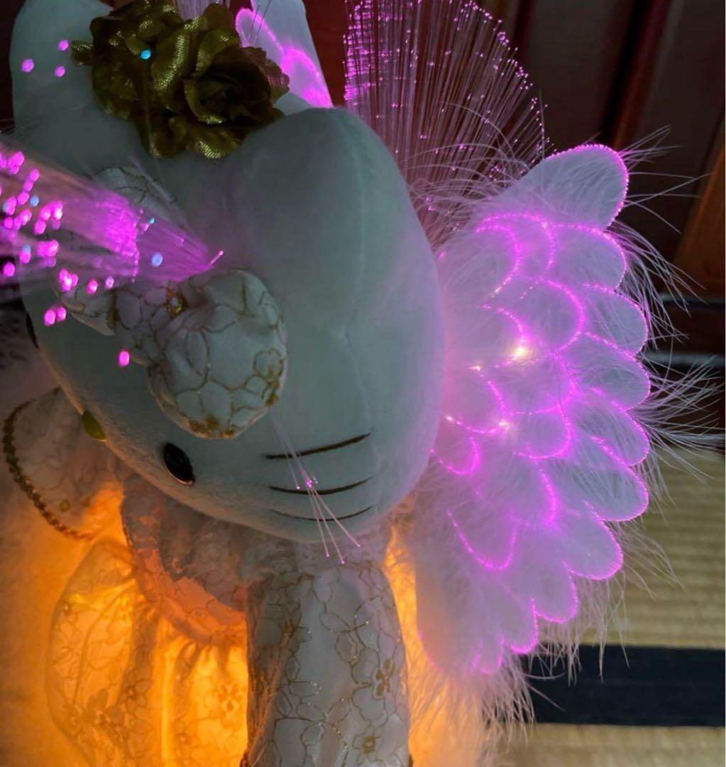 ハローキティ　ぬいぐるみ　LEDライト　天使　激レア　レトロ　希少　廃盤品　値下