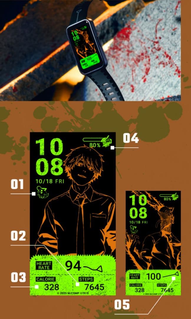 チェンソーマン スマートウォッチ デンジ マキマ 劇場版チェンソーマン レゼ編