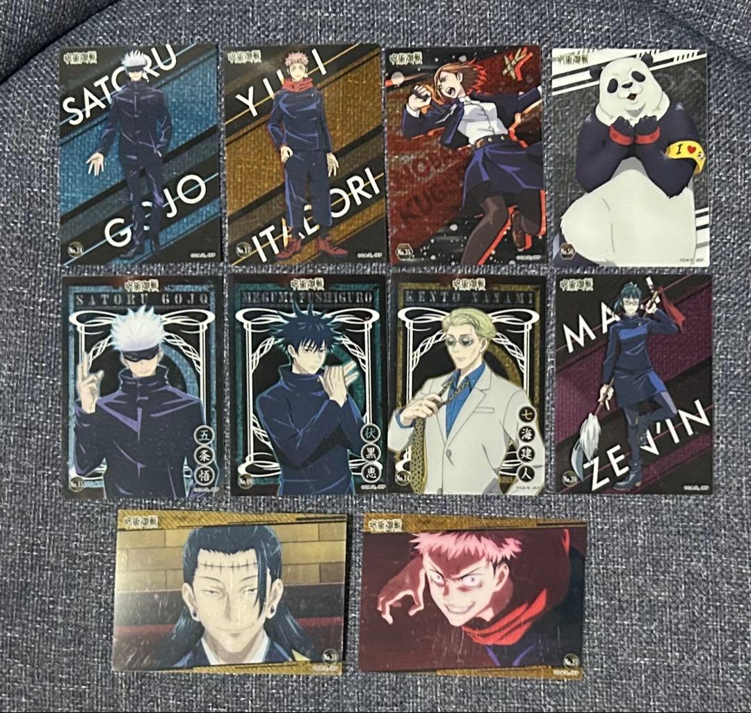 呪術廻戦 グッズ ステッカー カード トートバッグ コースター 下敷き 色紙