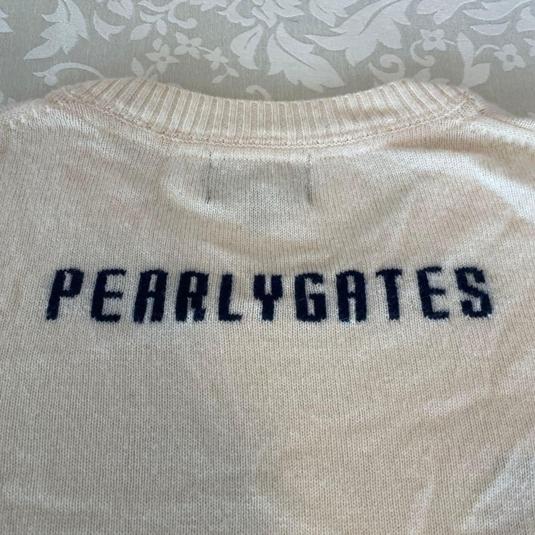 PEARLY GATES カシミヤ混セーター 美品サイズ5 クリーム色