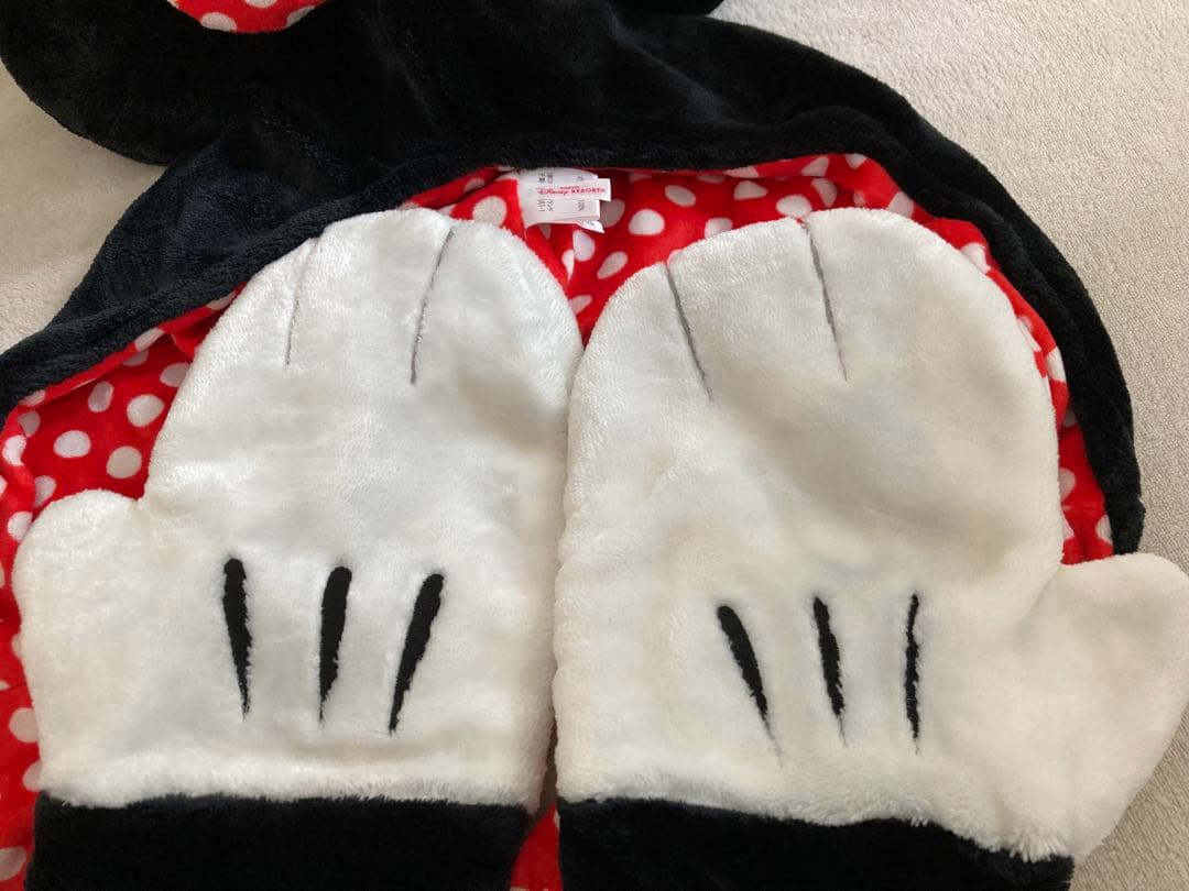 【美品】ディズニー ミニー マフラーファンキャップ