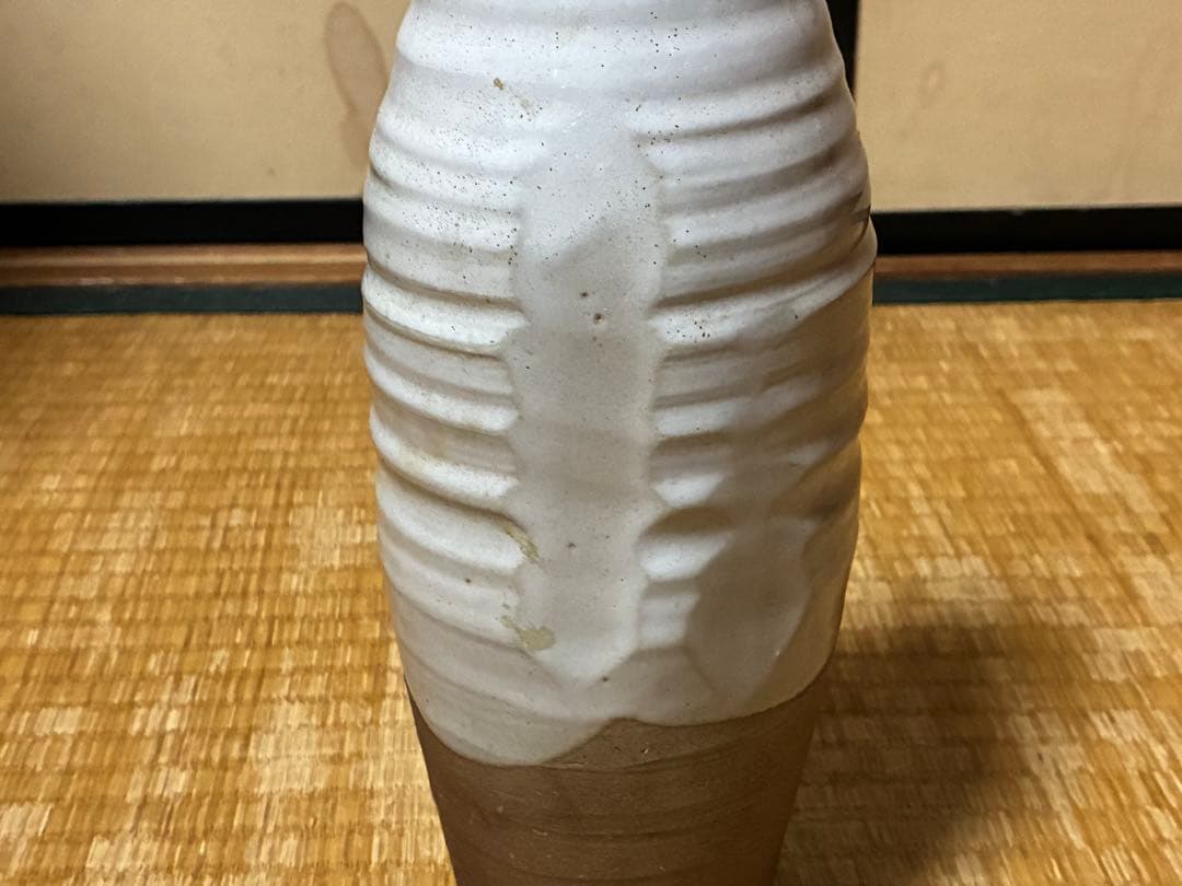 萩焼 花瓶 花入 共箱 十一代 田原陶兵衛