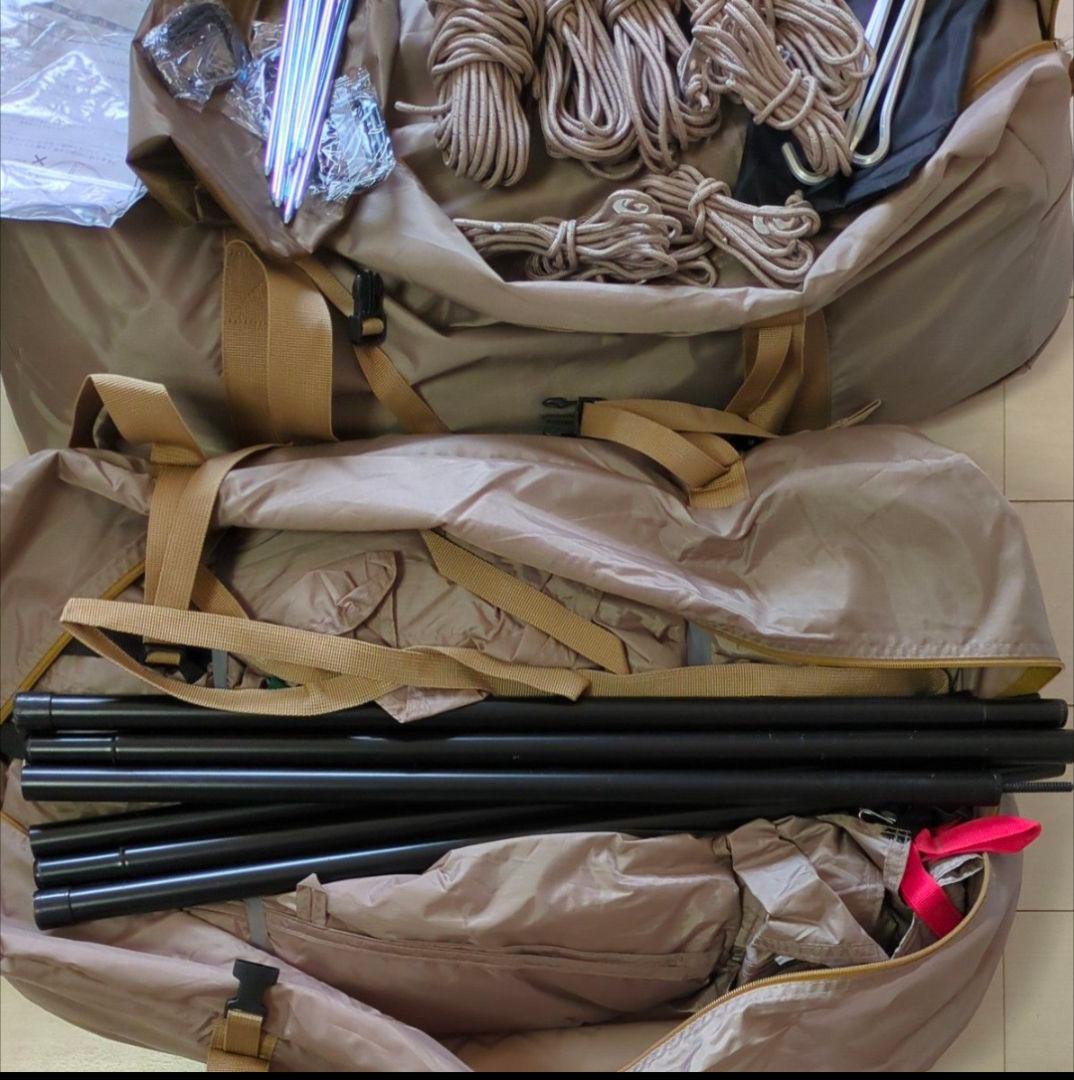 アルペンAOD3テント タープ（タープ未使用）、グランドシートインナーマット付①