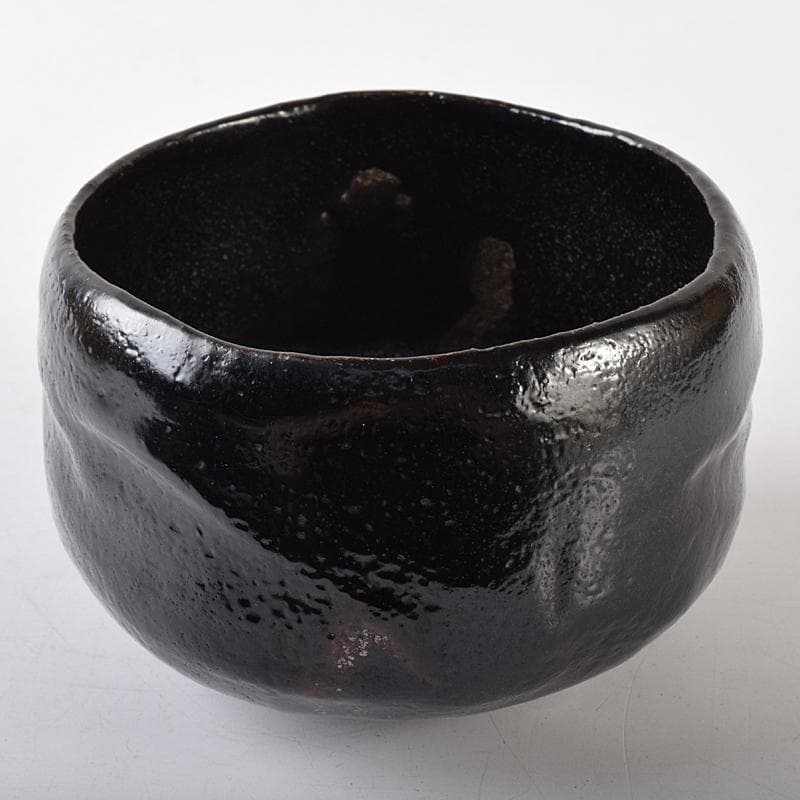 茶道具　楽吉左衛門　黒楽茶碗　共箱　M　R8140