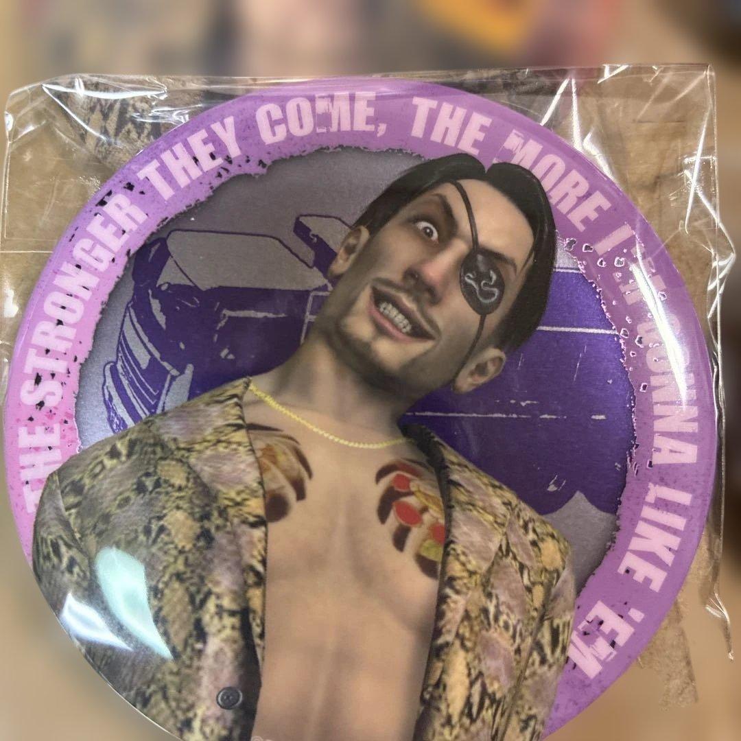 SEGAラッキーくじ　龍が如く　缶バッチ　コンプ　真島吾朗　F賞