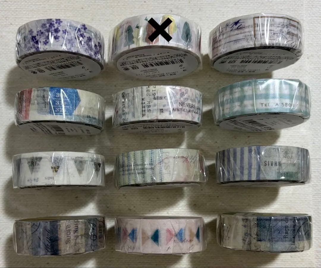 ヨハク　限定マスキングテープ　94点　バラでのご購入も歓迎です