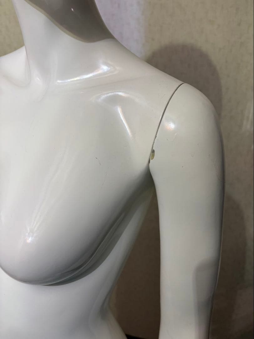 女性用ホワイトマネキン 約170cm スタンド付き