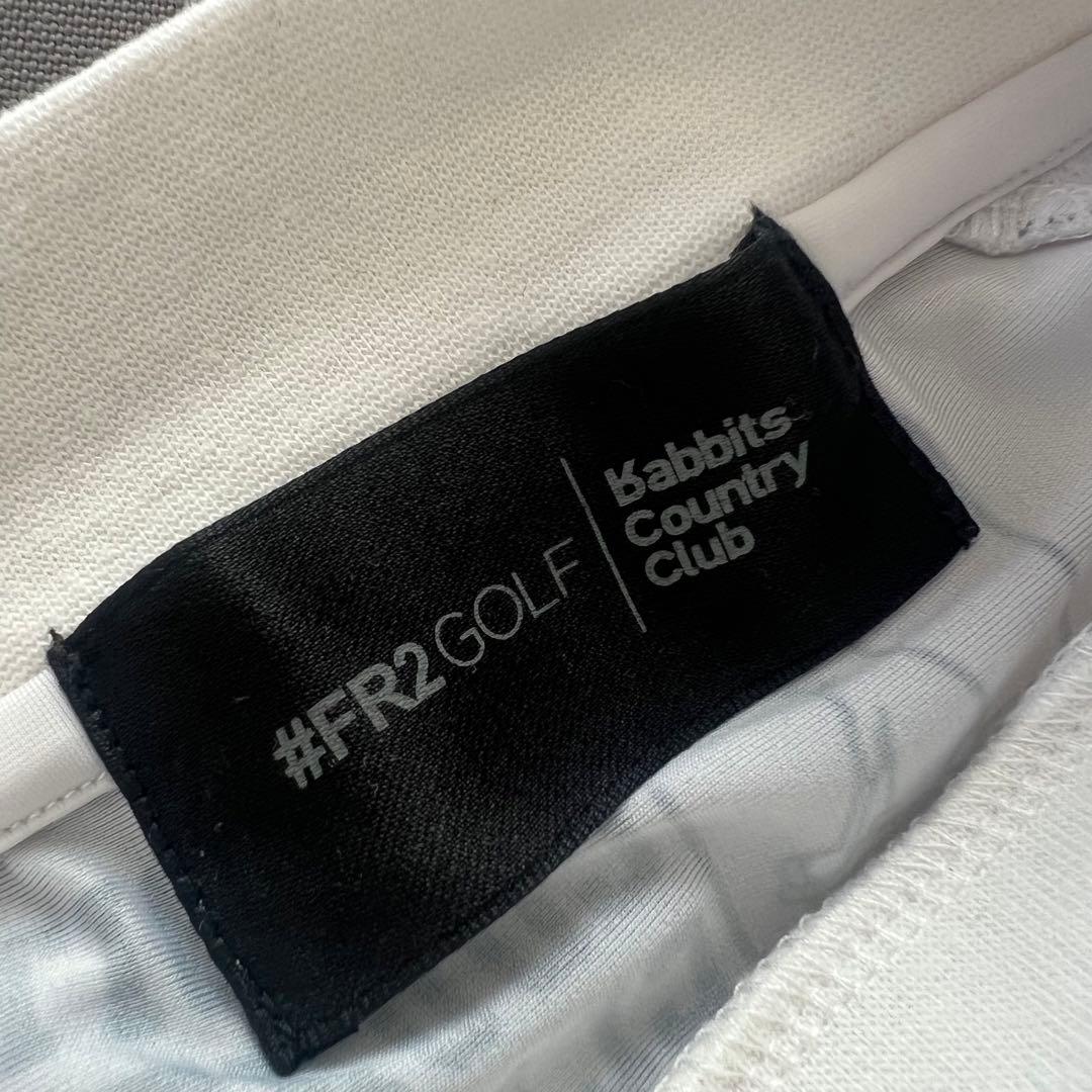 FR2 GOLF エフアールツーゴルフ　モックネック　メンズ　M 白　速乾　ろこ