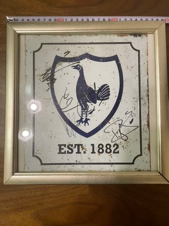 トッテナムホットスパー　ソンフンミン、エリックラメラ、デリアリ直筆サインプレート