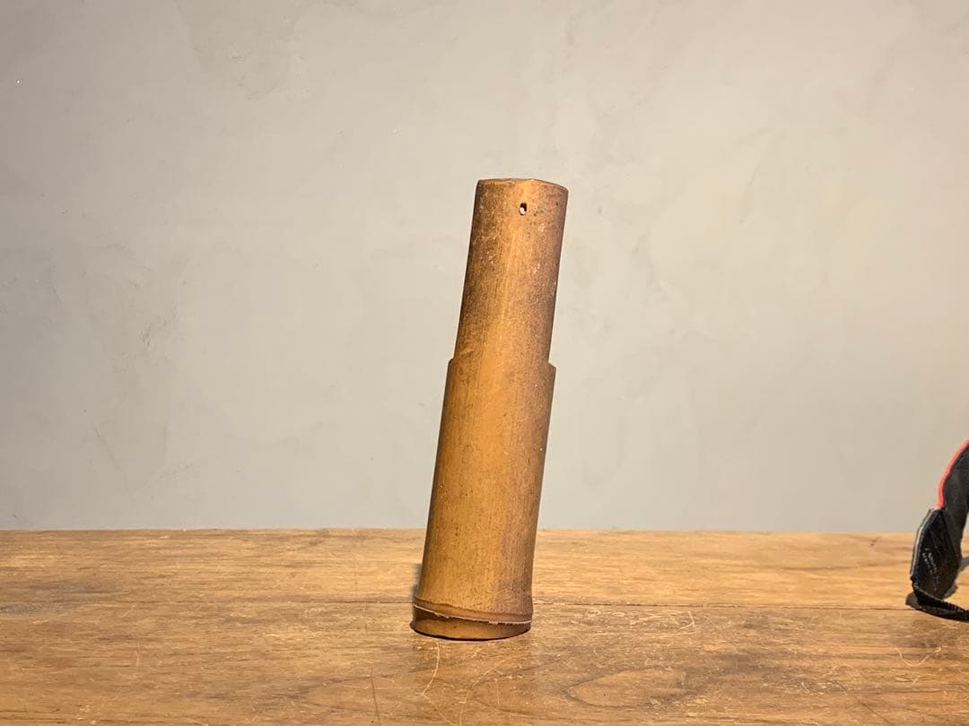 小さな 竹 掛け花入れ 花器 古道具 アンティーク