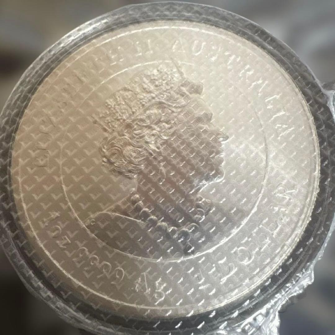 2020年オーストラリア　ネズミカラー銀貨　カプセル付き