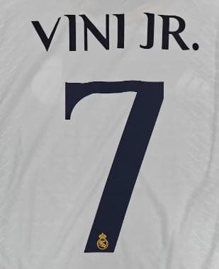 2324レアル・マドリード ホーム 長袖ユニフォーム 7番 ヴィニシウス