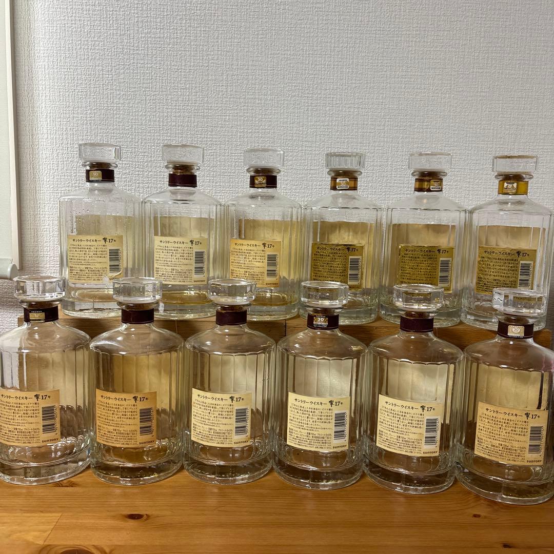 （空瓶）　サントリーウイスキー　響17年　空瓶　12点セット