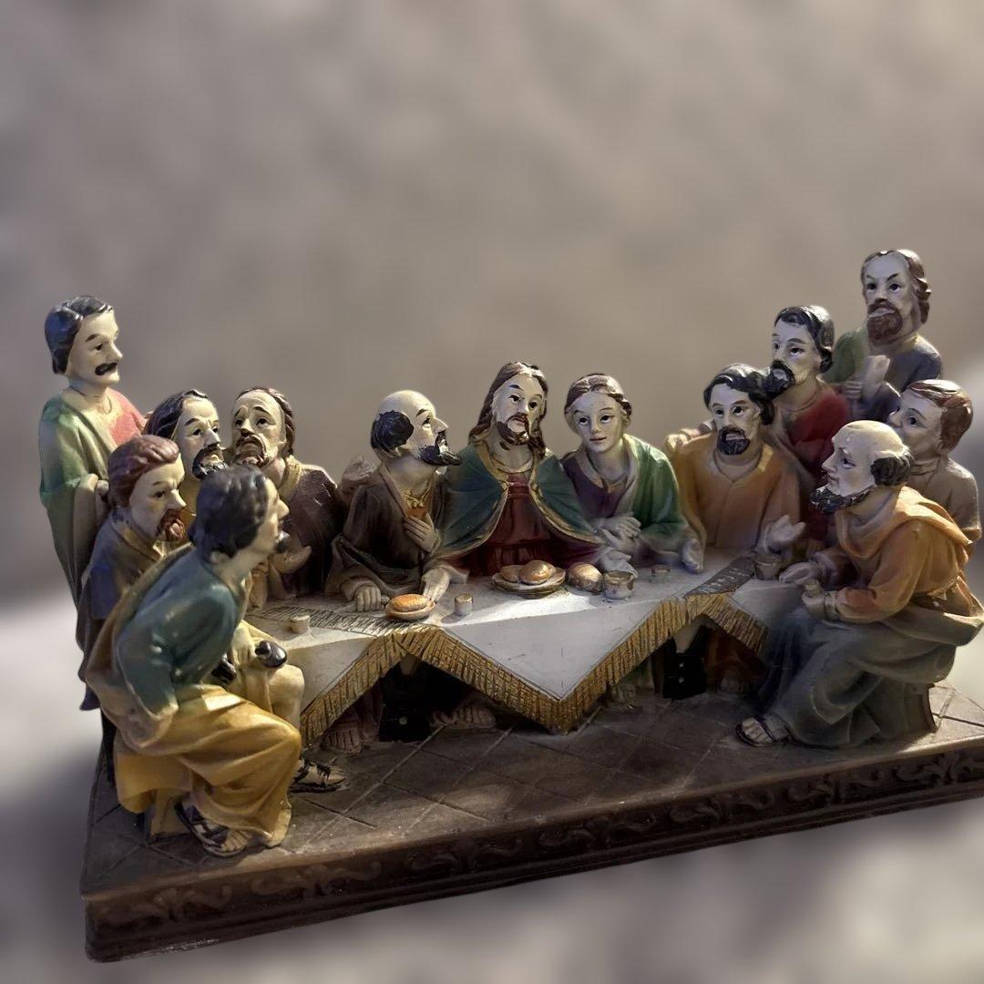 最後の晩餐　置物　ミラノの最後の晩餐のある教会で購入