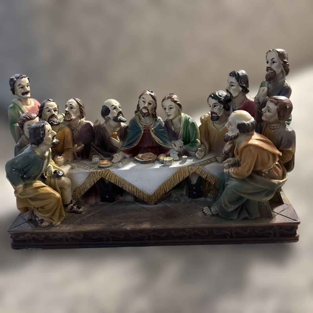 最後の晩餐　置物　ミラノの最後の晩餐のある教会で購入