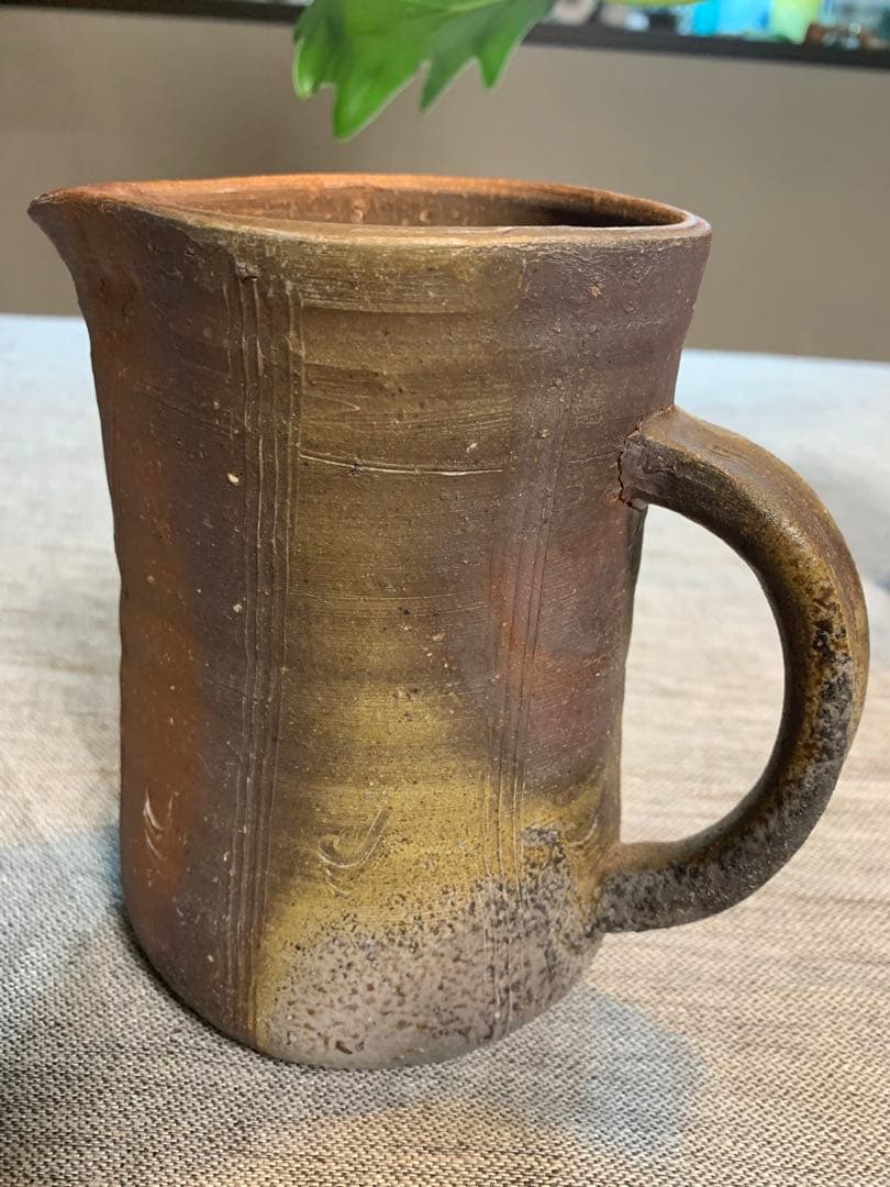 和仁栄幸　備前焼　花入　焼き締め　　金重陶陽　最後のお弟子さん　ほぼ新品