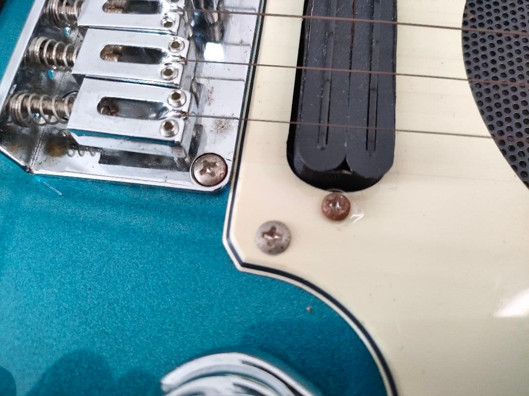 Pignose/ピグノーズ メタリックブルー アンプ内蔵ミニエレキギター