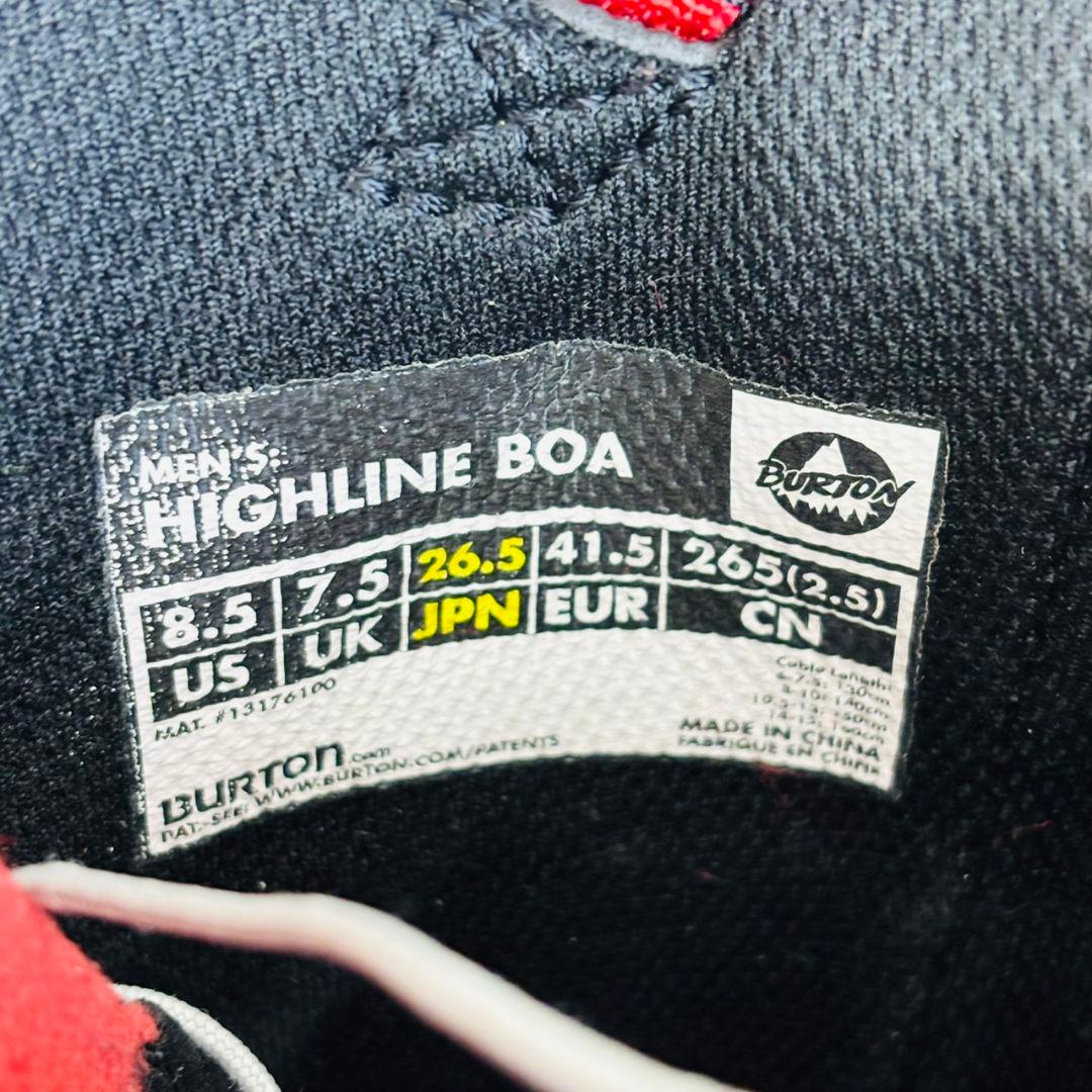 1849 バートン スノボブーツ BOAシステム ハイライン メンズ 脱着可能
