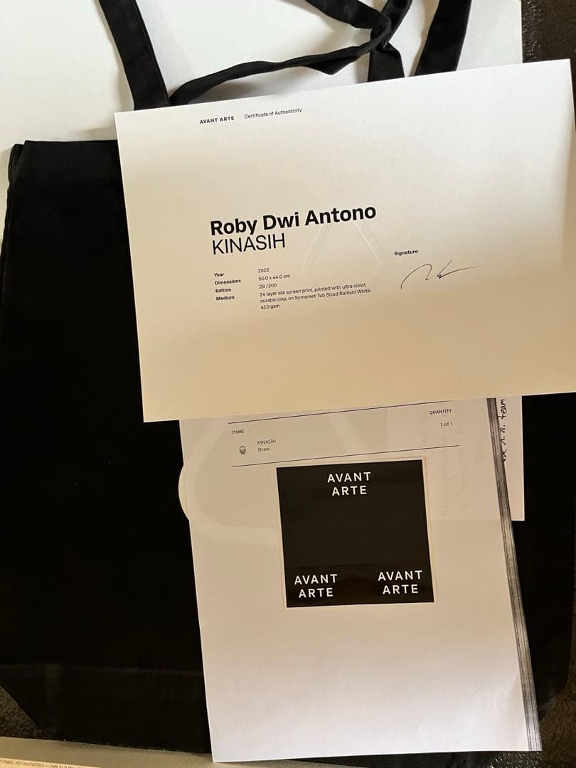 未開封 ROBY DWI ANTONO KINASHI シルクスクリーン