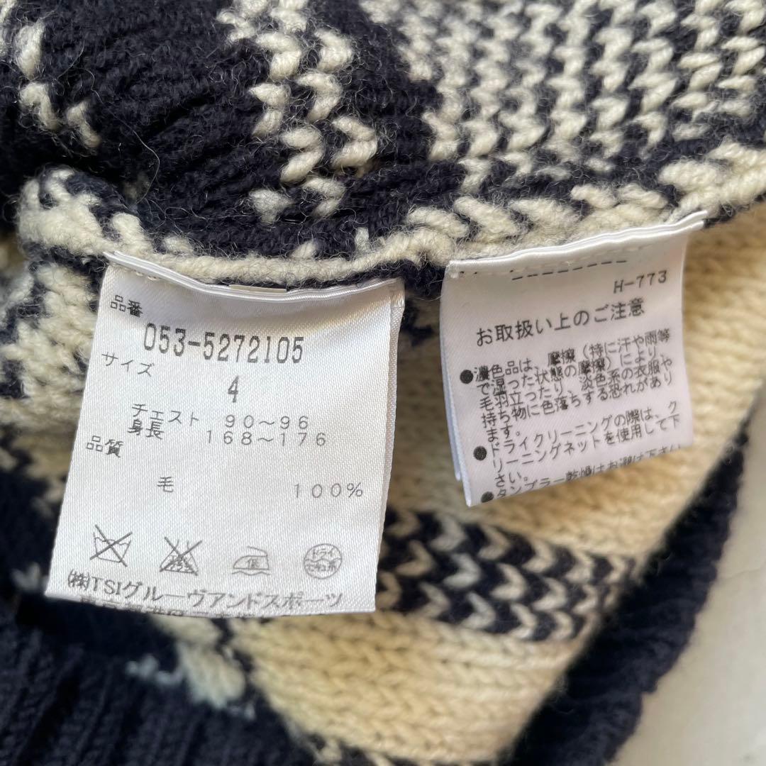 【美品】PEARLY GATES パーリーゲイツ チェックニットカーディガン