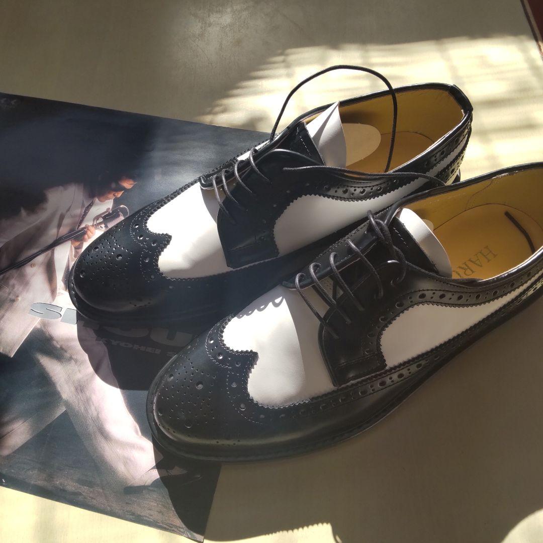 柴田恭兵貴重白黒コンビ靴