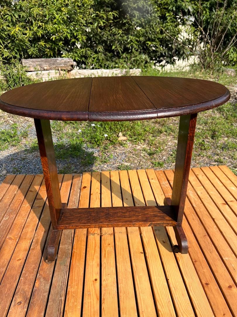 イギリスアンティーク　コンパクトバタフライテーブル　サイドテーブル　希少