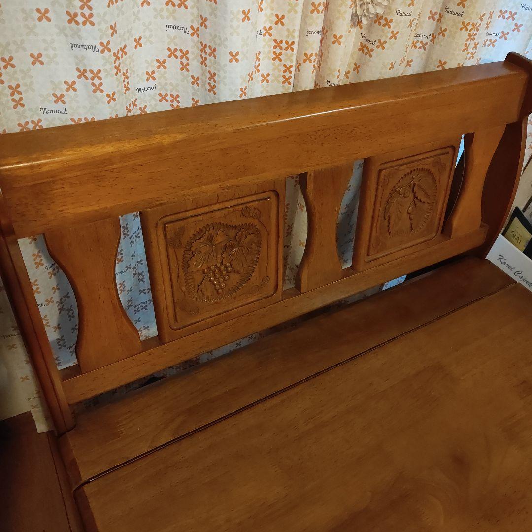 収納付き 木製 アジアン 和風 スタイル ベンチ