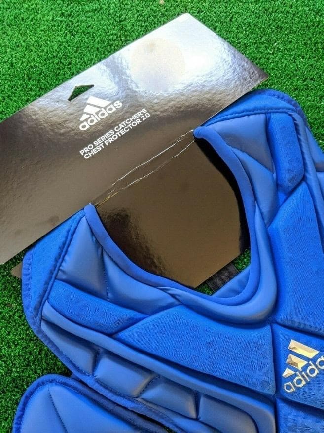最高級★USA限定発売★アディダス★Proキャッチャープロテクター☆青