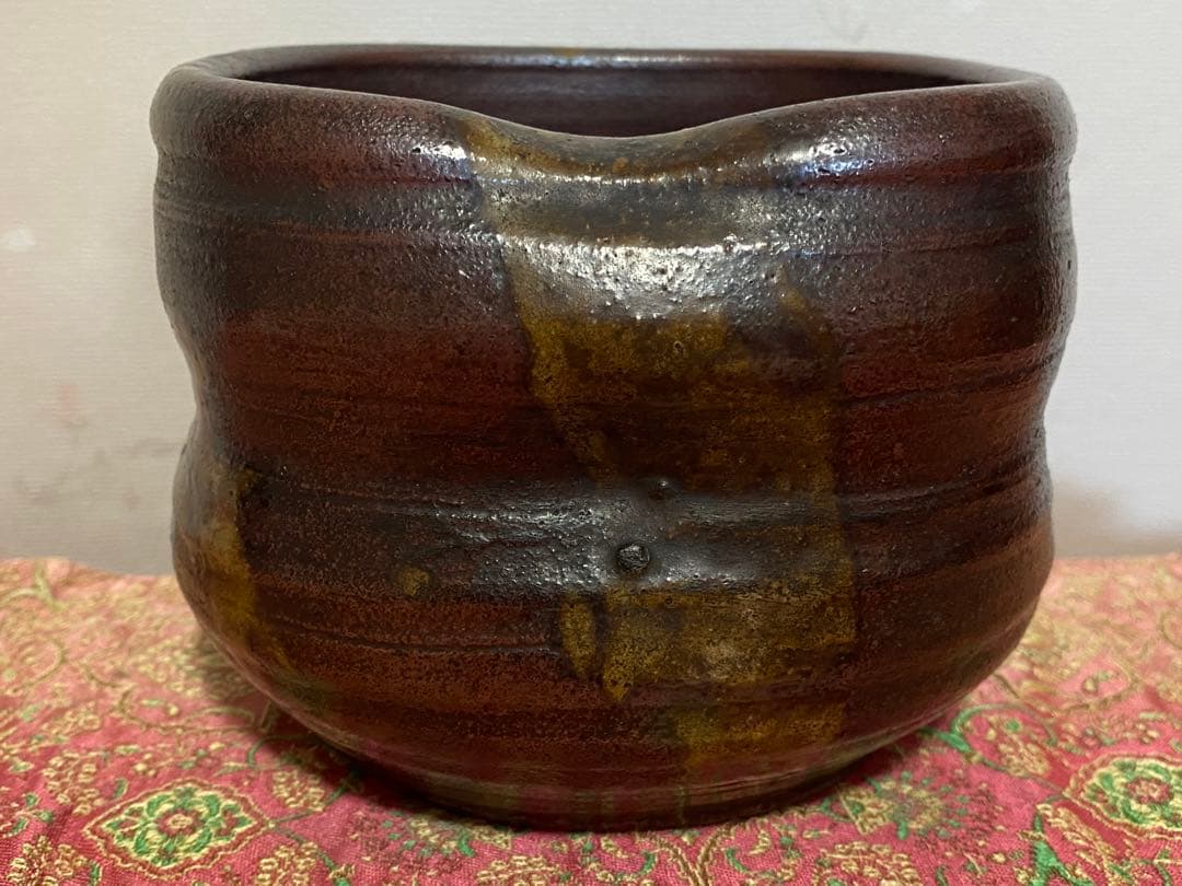 ♦江戸時代 古丹波 四方形 建水 茶道具 四方鉢 丹波焼 古美術品 骨董品