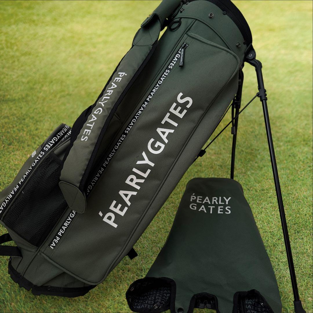 現行モデル　パーリーゲイツ　キャディ バッグ　モスグリーン　スタンド式　軽量