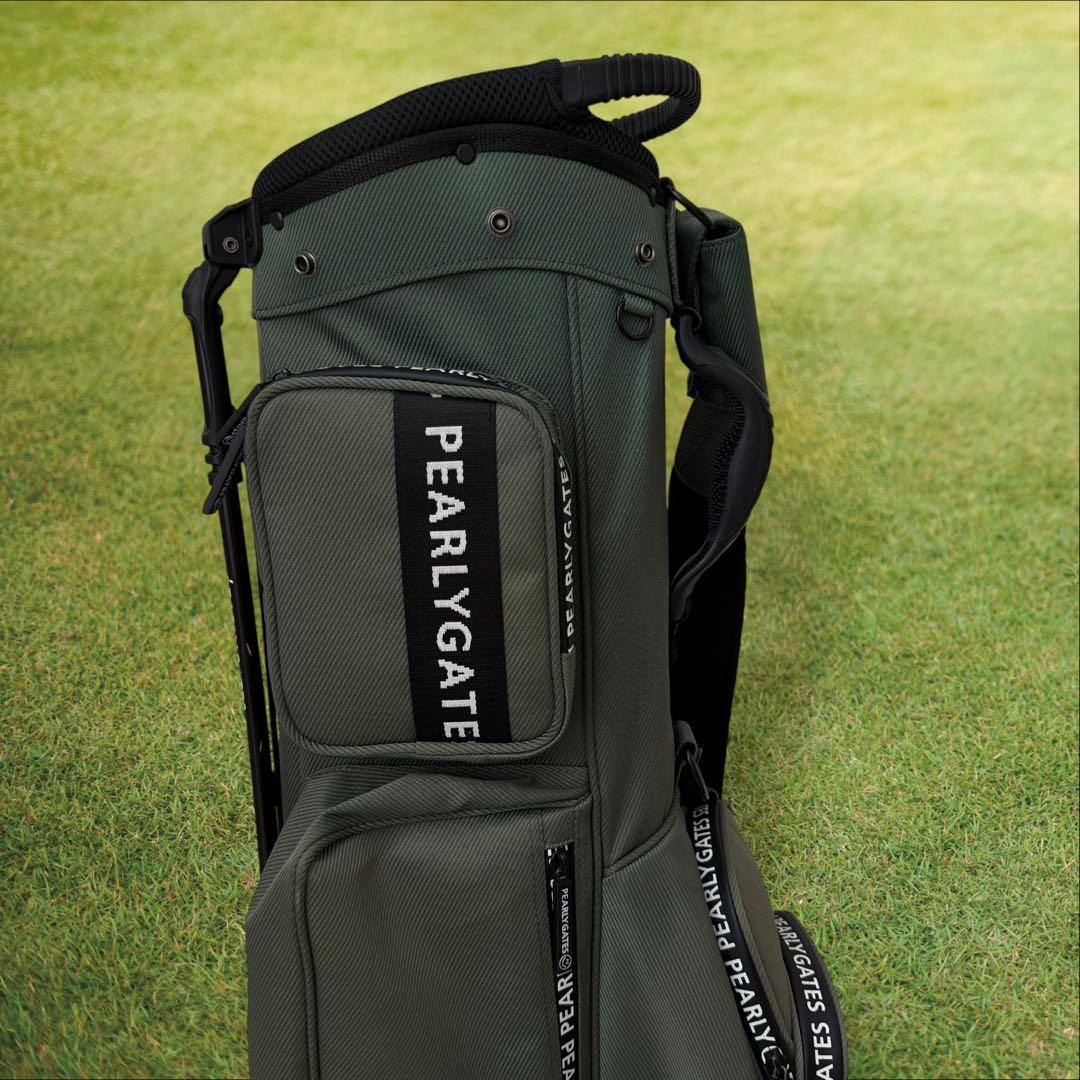 現行モデル　パーリーゲイツ　キャディ バッグ　モスグリーン　スタンド式　軽量