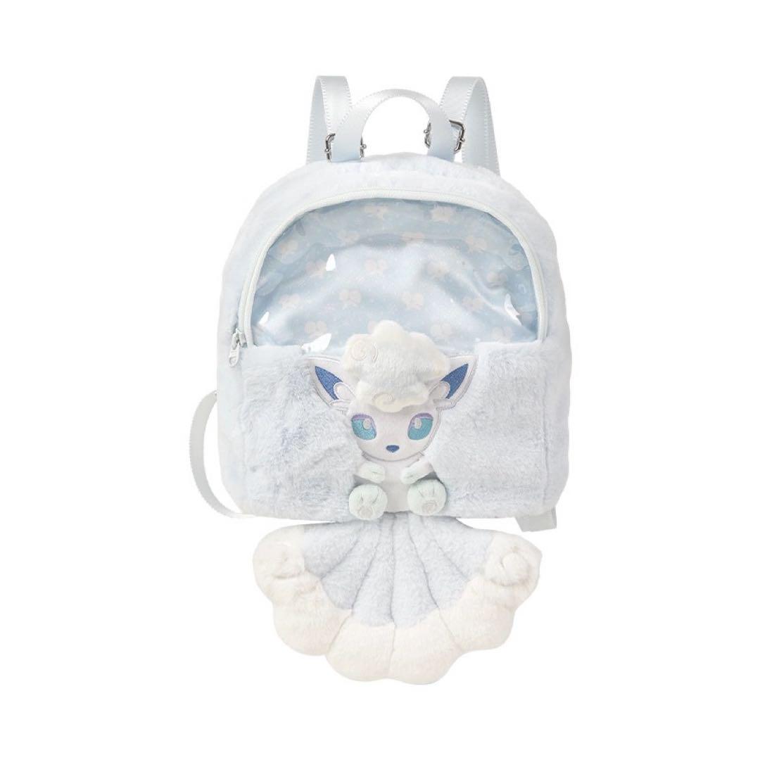 【即發送】中国限定 ポケモン アローラロコン ファーリュックサック 新品未使用